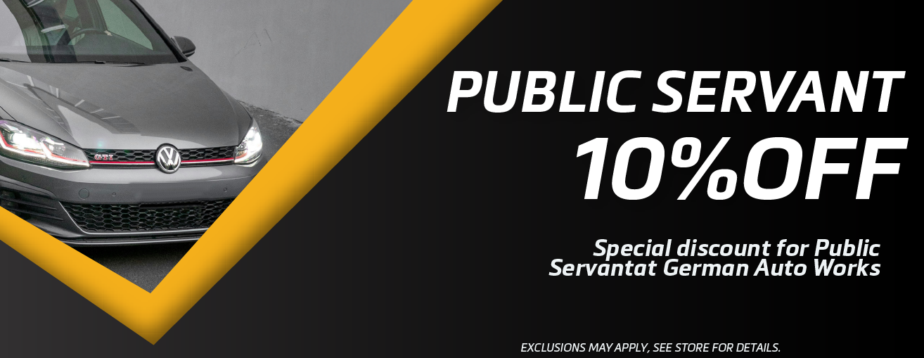 PUBLIC SERVANT DISCOUNT 10% OFF